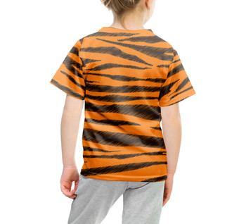 Youth Cotton Blend T-Shirt - Tigger Stripes Winnie The Pooh Inspired