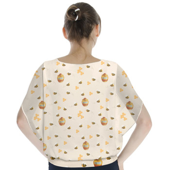 Batwing Chiffon Top - Hunny Pots Winnie The Pooh Inspired