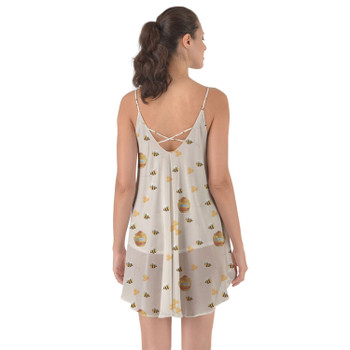 Beach Cover Up Dress - Hunny Pots Winnie The Pooh Inspired