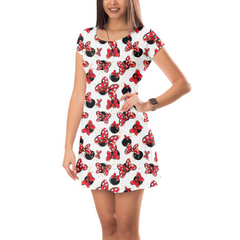 Short Sleeve Dress - Minnie Bows and Mouse Ears