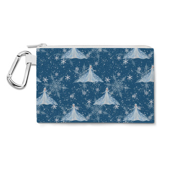 Canvas Zip Pouch - Elsa Crystals