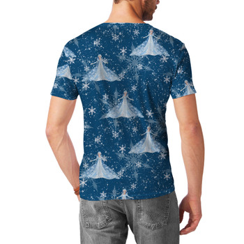 Men's Cotton Blend T-Shirt - Elsa Crystals