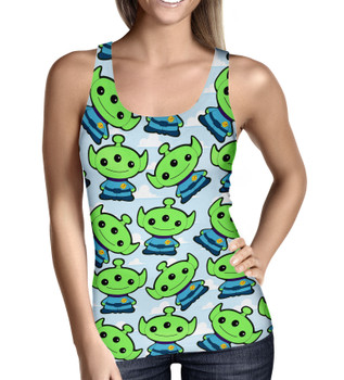 Women's Tank Top - Little Green Aliens Toy Story Inspired