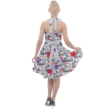 Halter Vintage Style Dress - Baymax Balala Big Hero 6 Inspired