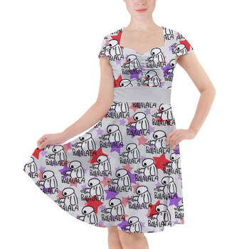 Sweetheart Midi Dress - Baymax Balala Big Hero 6 Inspired