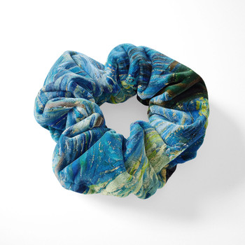 Velvet Scrunchie - Van Gogh Starry Night