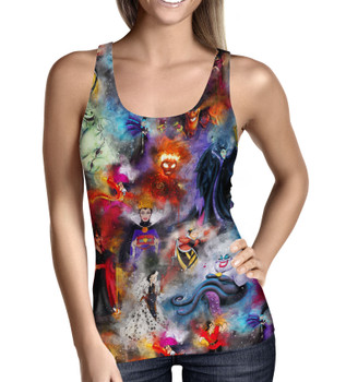 Women's Tank Top - Watercolor Villains