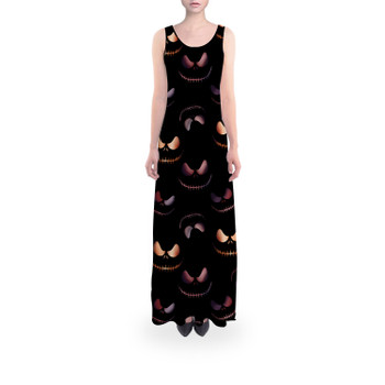 Flared Maxi Dress - Pumpkin King Halloween Inspired