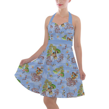 Halter Vintage Style Dress - Briar Patch Splash