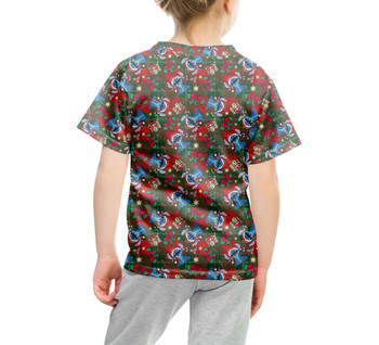 Youth Cotton Blend T-Shirt - Happy Stitch Christmas