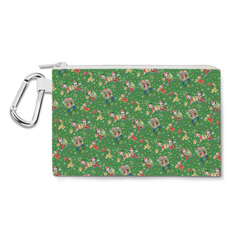 Canvas Zip Pouch - Mickey & Friends Celebrate Christmas