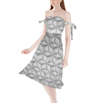 Strapless Bardot Midi Dress - EPCOT Icon