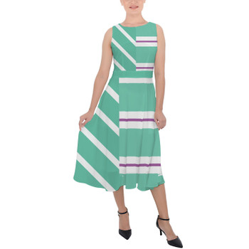 Belted Chiffon Midi Dress - Vanellope von Schweetz Inspired