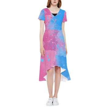 High Low Midi Dress - Pink or Blue Sleeping Beauty Inspired