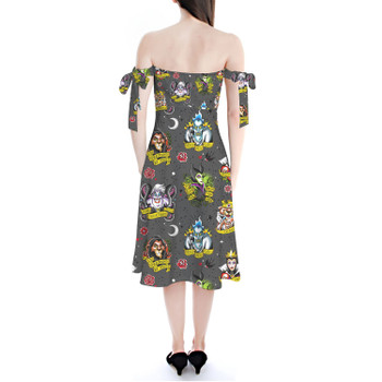 Strapless Bardot Midi Dress - Villain Tattoos