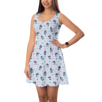 Sleeveless Flared Dress - Happy Stitch