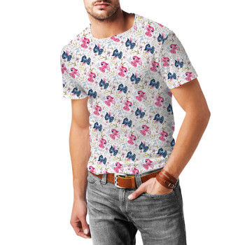 Men's Cotton Blend T-Shirt - Stitch Loves Angel