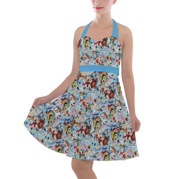 Halter Vintage Style Dress - Dogs of Disney