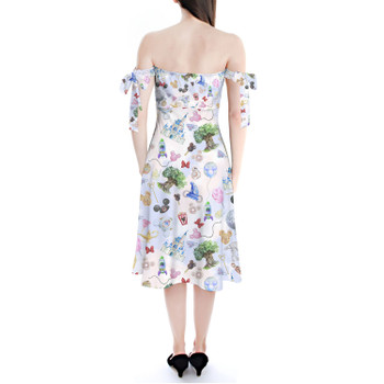 Strapless Bardot Midi Dress - WDW Park Hopper