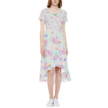 High Low Midi Dress - Mouse Ears Easter Bunny