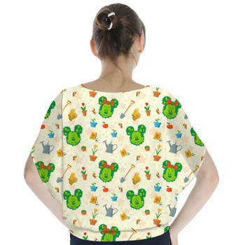 Batwing Chiffon Top - Flower & Garden Festival