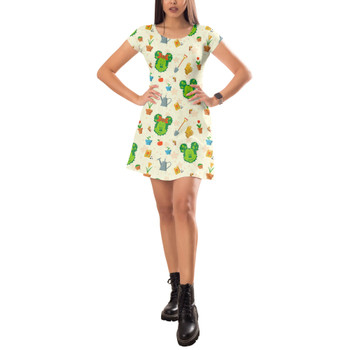 Short Sleeve Dress - Flower & Garden Festival