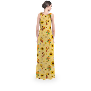 Flared Maxi Dress - Spike The Bee and Orange Bird