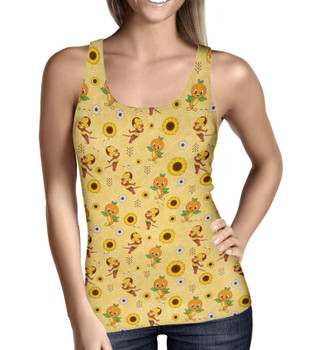 Women's Tank Top - Spike The Bee and Orange Bird