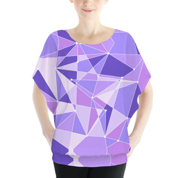 Batwing Chiffon Top - The Purple Wall