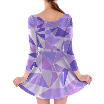 Longsleeve Skater Dress - The Purple Wall