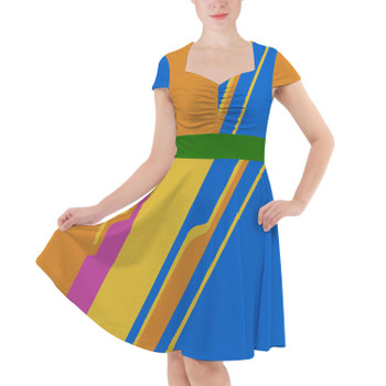 Sweetheart Midi Dress - The Carousel of Progress Wall