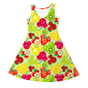 Girls Sleeveless Dress - Mickey's Fruit Fiesta