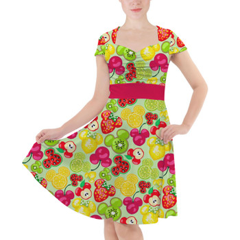 Sweetheart Midi Dress - Mickey's Fruit Fiesta