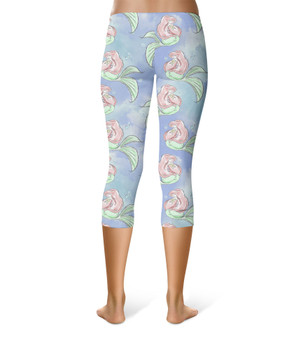 Sport Capri Leggings - Sketch of Ariel