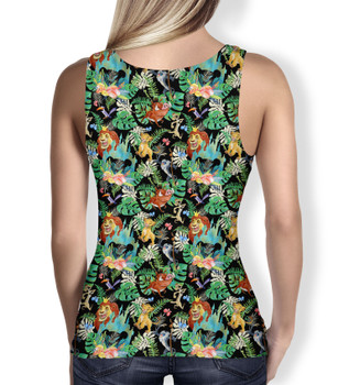 Women's Tank Top - Watercolor Lion King Jungle