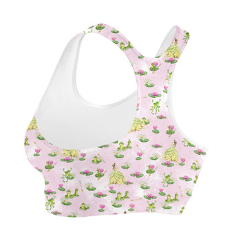 Sports Bra - Watercolor Princess Tiana & The Frog