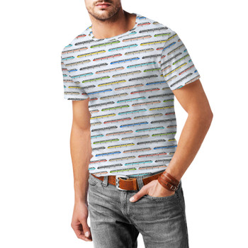 Men's Cotton Blend T-Shirt - Disney Monorail Rainbow