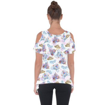 Cold Shoulder Tunic Top - Watercolor Cinderella