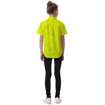 Kids' Button Down Short Sleeve Shirt - Joy Inside Out Inspired
