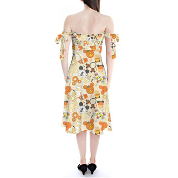 Strapless Bardot Midi Dress - Disney Halloween Snacks