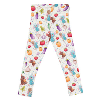 Girls' Leggings - Ratatouille Veggies