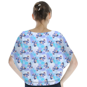 Batwing Chiffon Top - Watercolor Eeyore