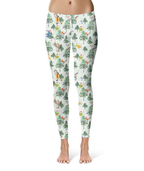 Sport Leggings - Christmas Disney Forest