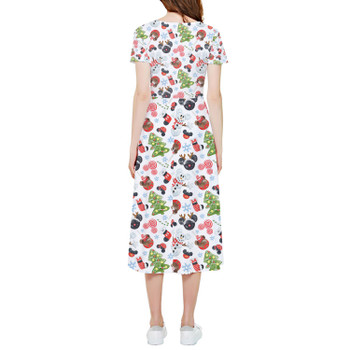 High Low Midi Dress - Mouse Magic Christmas