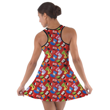 Cotton Racerback Dress - Mickey & Friends Christmas Stockings