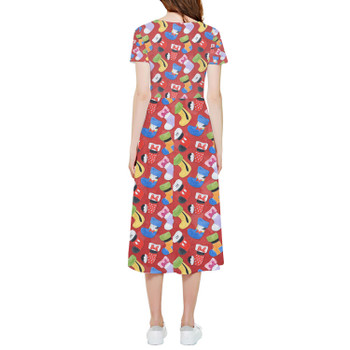 High Low Midi Dress - Mickey & Friends Christmas Stockings