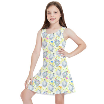 Girls Sleeveless Dress - Festive Baymax