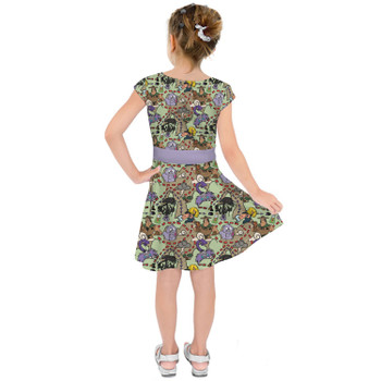 Girls Short Sleeve Skater Dress - The Emperor's New Groove Inspired