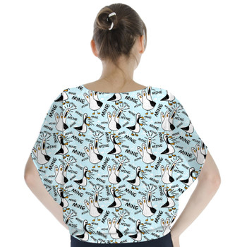 Batwing Chiffon Top - Mine Mine Mine Seagulls Pixar Inspired