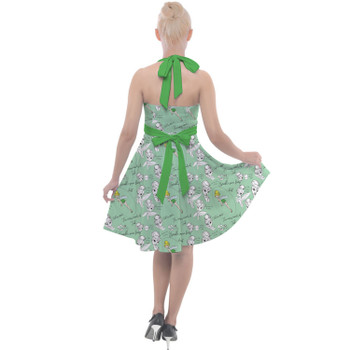 Halter Vintage Style Dress - Drawing Tinkerbell